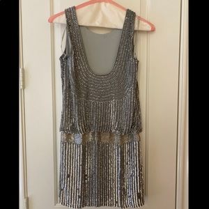 Parker Sequined Drop Waist Dress